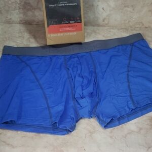 Exofficio Blue and Gray Boxer Briefs with Contoured Pouch Suze XL